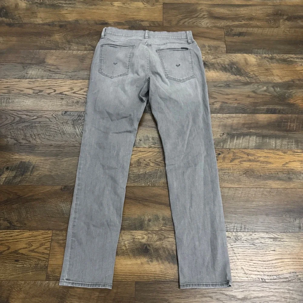 Hudson Ace Gray Slim Straight Jeans Men's 33x32 Stretch‎ Designer Denim